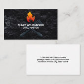 Grillgereedschap | Vuur | Restaurant Visitekaartje (Voorkant / Achterkant)