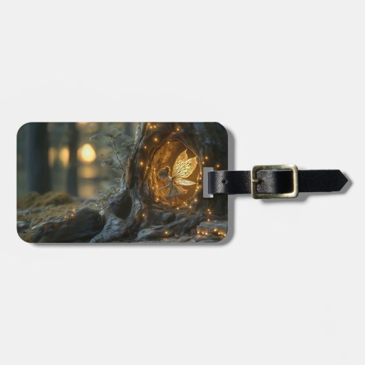 grillig afbeelding van een fee in de holte van een bagagelabel (Voorkant horizontaal)