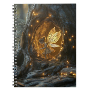 grillig afbeelding van een fee in de holte van een notitieboek