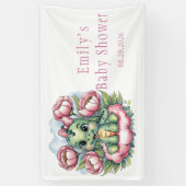 grillig Baby shower dino delight Spandoek (Verticaal)