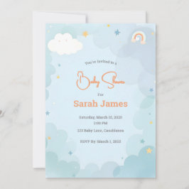 grillig Baby shower Kaart