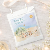 grillig Baby shower voor wilde dieren Bedankzakje (Geknipt)