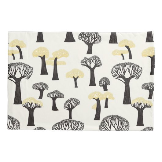 grillig baobab-boompatroon kussensloop (Achterkant)