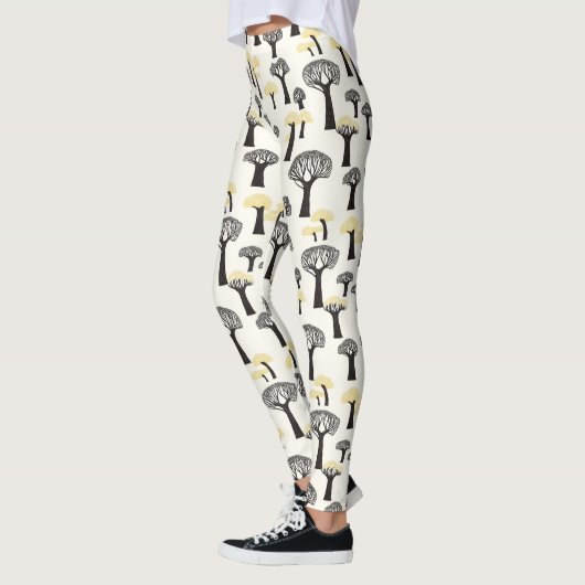 grillig baobab-boompatroon leggings (Links)