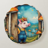 grillig biggetje rond kussen (Achterkant)