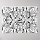 grillig bloemblaadje poster (Voorkant)