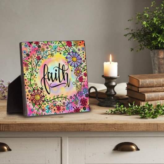 grillig bloemengeloof fotoplaat