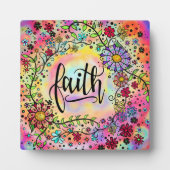 grillig bloemengeloof fotoplaat (Voorkant)