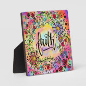 grillig bloemengeloof fotoplaat (Voorkant)