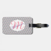 GRILLIG BLOEMENPATRONEEN BAGAGELABEL (Achterkant horizontaal)