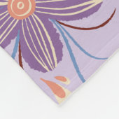 grillig bloemrooster fleece deken (Hoek)