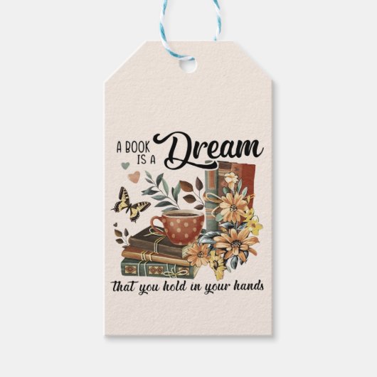 grillig boekenwoud cadeaulabel (Voorkant)