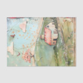 GRILLIG BOERDERIJ IN PASTELS DECOUPAGE TISSUEPAPIE TISSUEPAPIER (Voorkant)