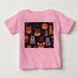 grillig bos dier patroon T-Shirt