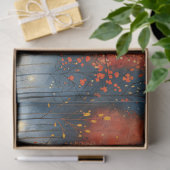 Grillig bos tijdens Herfst decoupage Tissuepapier (Geschenk)