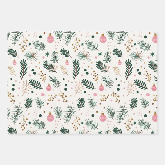 grillig botanisch inpakpapier vel (Voorkant)