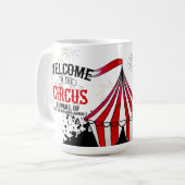 grillig circus koffiemok (Voorkant links)