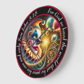 grillig clowngezicht grote klok (Hoek)