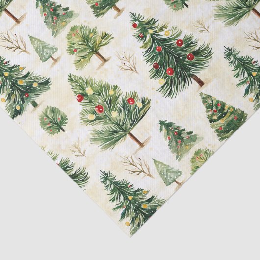 grillig dennenboompatroon tissuepapier (Detail)