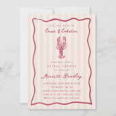 grillig doodle kreeft Vrijgezellenfeest Kaart (Voorkant)