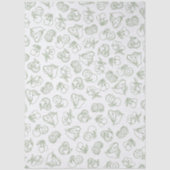 Grillig en vers van de markt groene bruidsdouche tissuepapier (Voorkant)