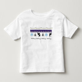 grillig, fee, kerstman, strijklichten, sneeuw kinder shirts