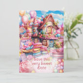 grillig feest ter ere van de zoete liefde kaart (Staand voorkant)