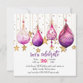 grillig feestje van de kerstballen kaart (Voorkant)