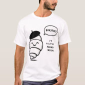 grillig frans croissant t-shirt (Voorkant)