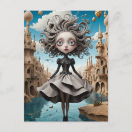 grillig geïllustreerd briefkaart