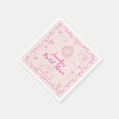 grillig geïllustreerd Vrijgezellenfeest Servet (Hoek)