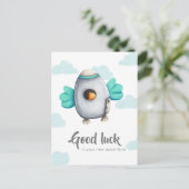 grillig geluksruimteschip briefkaart (Staand voorkant)