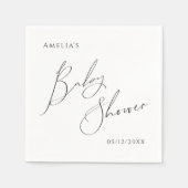 Grillig Genderneutrale Baby showers servetten (Voorkant)