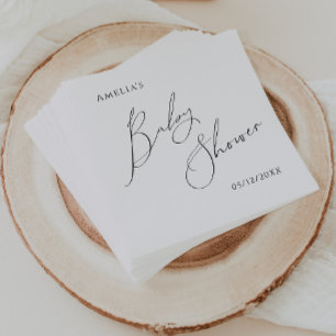 Grillig Genderneutrale Baby showers servetten