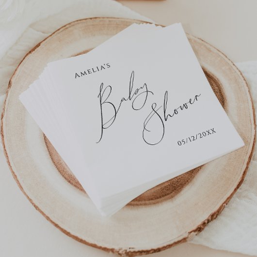 Grillig Genderneutrale Baby showers servetten