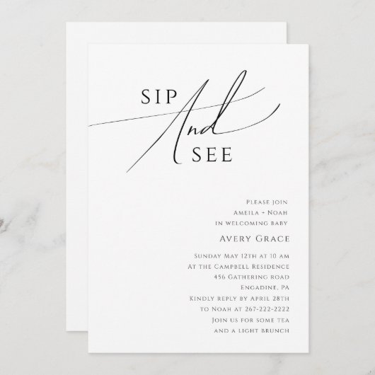 grillig geslacht neutraal sip en see kaart (Voorkant / Achterkant)