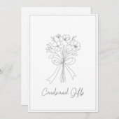 grillig getrokken boog & bloem kaarten en geschenk (Voorkant / Achterkant)