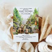 grillig groen bos Waterverf bos dier Kaart