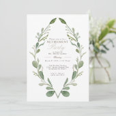 grillig groen pensioen partij | Uitnodigen Kaart (Staand voorkant)