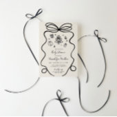 grillig handgetekend Baby shower Kaart