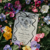 grillig handgetekend Baby shower Kaart