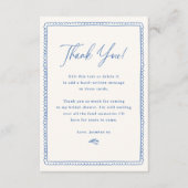 Grillig Handgetekend Retro Lijst Bruidsmeisje Fees Bedankkaart (Voorkant)