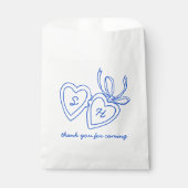 Grillig Hart Hanger Doodle Schets Modern MAAKBAAR Bedankzakje (Voorkant)