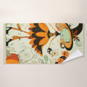 grillig/heks/pompoen/herfst badhanddoek (Badhanddoek)