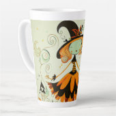 grillig/heks/pompoen/herfst latte mok (Linkerhoek)