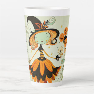 grillig/heks/pompoen/herfst latte mok