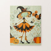 grillig/heks/pompoen/herfst legpuzzel (Verticaal)