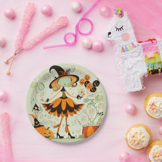 grillig/heks/pompoen/herfst papieren bordje (Feest)