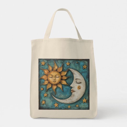 grillig hemels tote bag (Achterkant)
