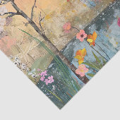 GRILLIG HUIS AAN HET MEER ARTISTIEKE DECOUPAGE TISSUEPAPIER (Detail)